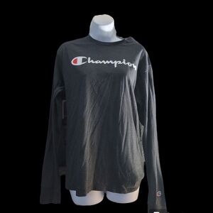 Champion Charcoal Long Sleeve Tee